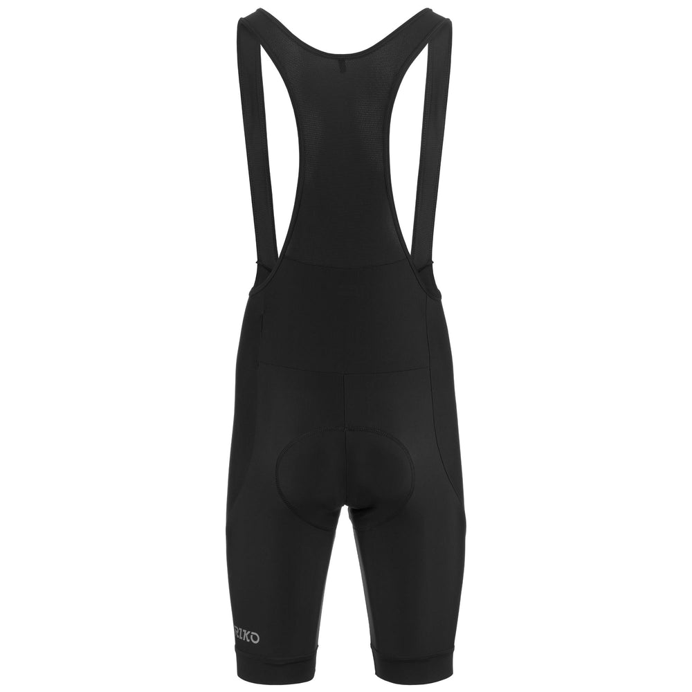Black Men's Cycling Bib Shorts with Compression and Reflective Features 02