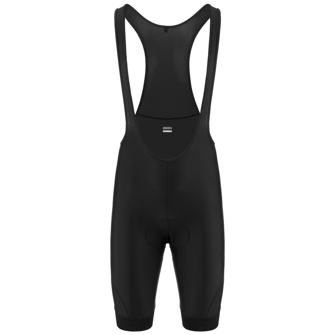 Black Men's Cycling Bib Shorts with Compression and Reflective Features 01