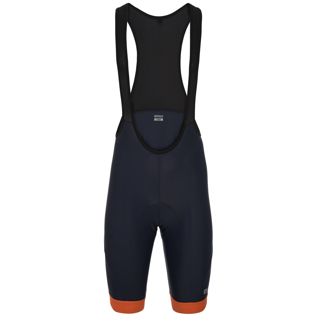 Blue Men's Cycling Bib Shorts with Compression and Reflective Features main
