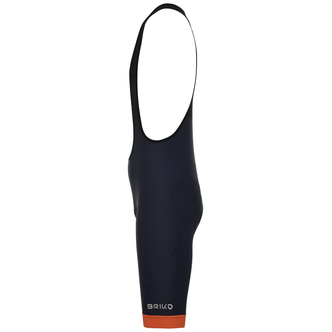 Blue Men's Cycling Bib Shorts with Compression and Reflective Features main