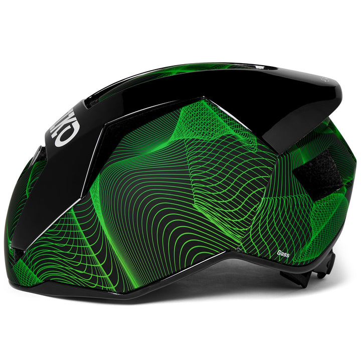 Unisex Black and Green Cycling Helmet with Ventilation System 2