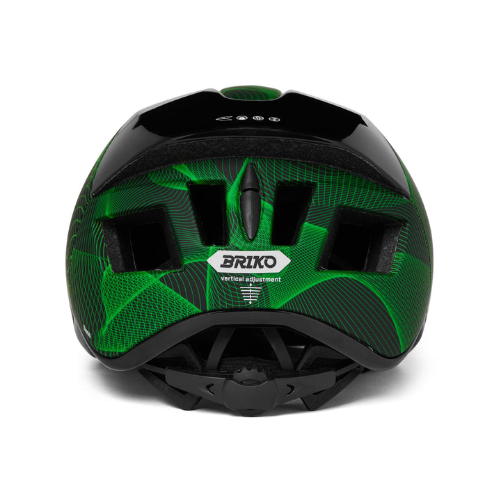Unisex Black and Green Cycling Helmet with Ventilation System 4