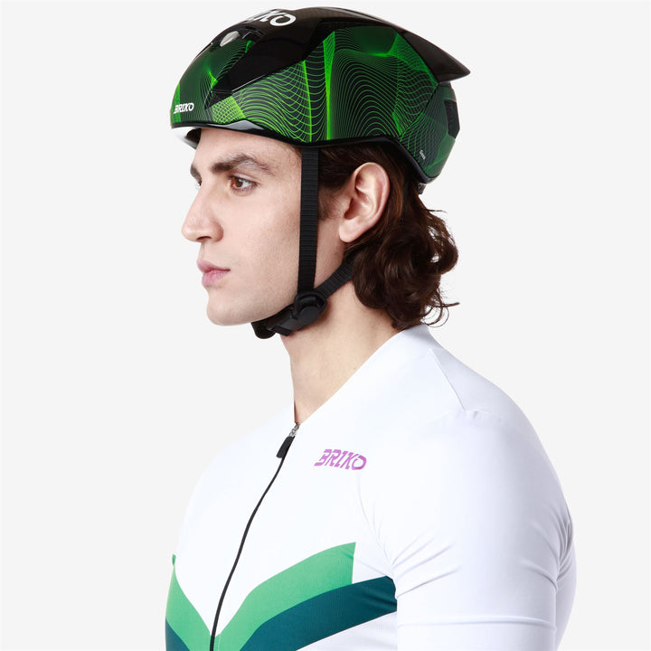 Unisex Black and Green Cycling Helmet with Ventilation System 7