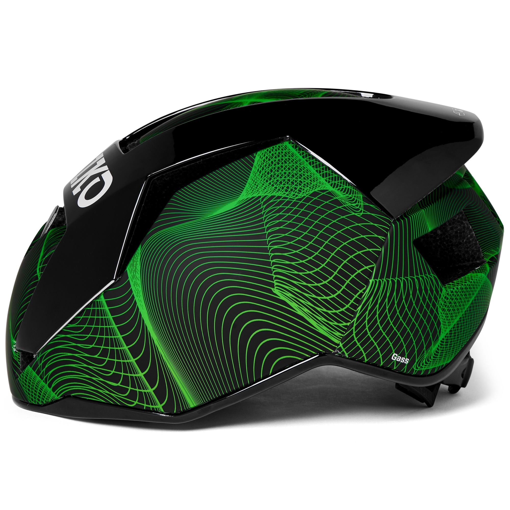 BRIKO　GS用ヘルメット Helmets Unisex GASS GRAPHIK Helmet Shiny Matt Black - Green Graphic