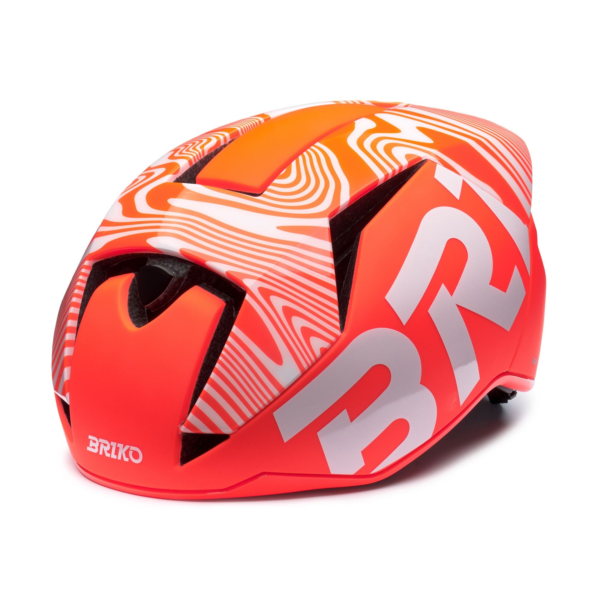Helmets Unisex GASS GRAPHIK Helmet SHINY MATT ORANGE FLUO - WHITE