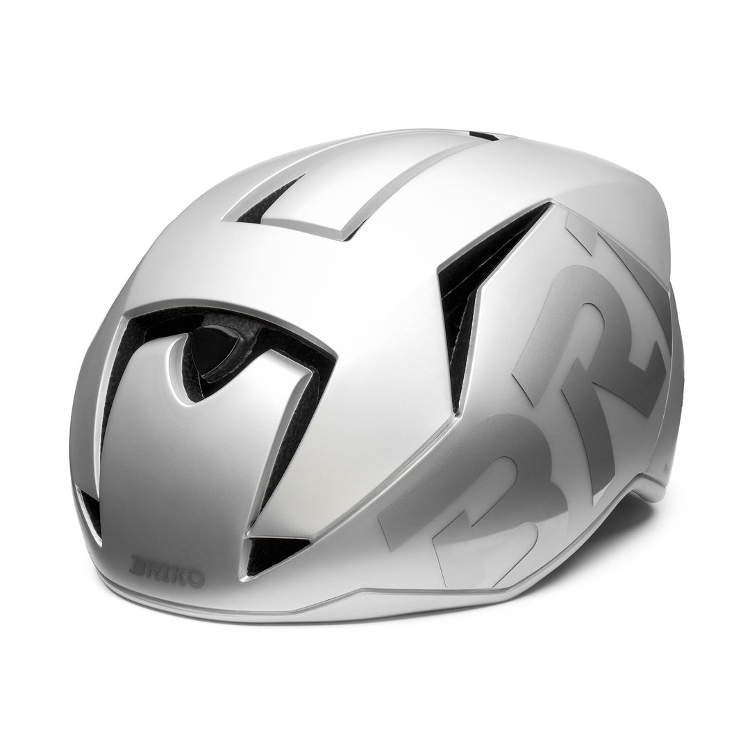 Unisex Grey and Silver Cycling Helmet with Ventilation System 01