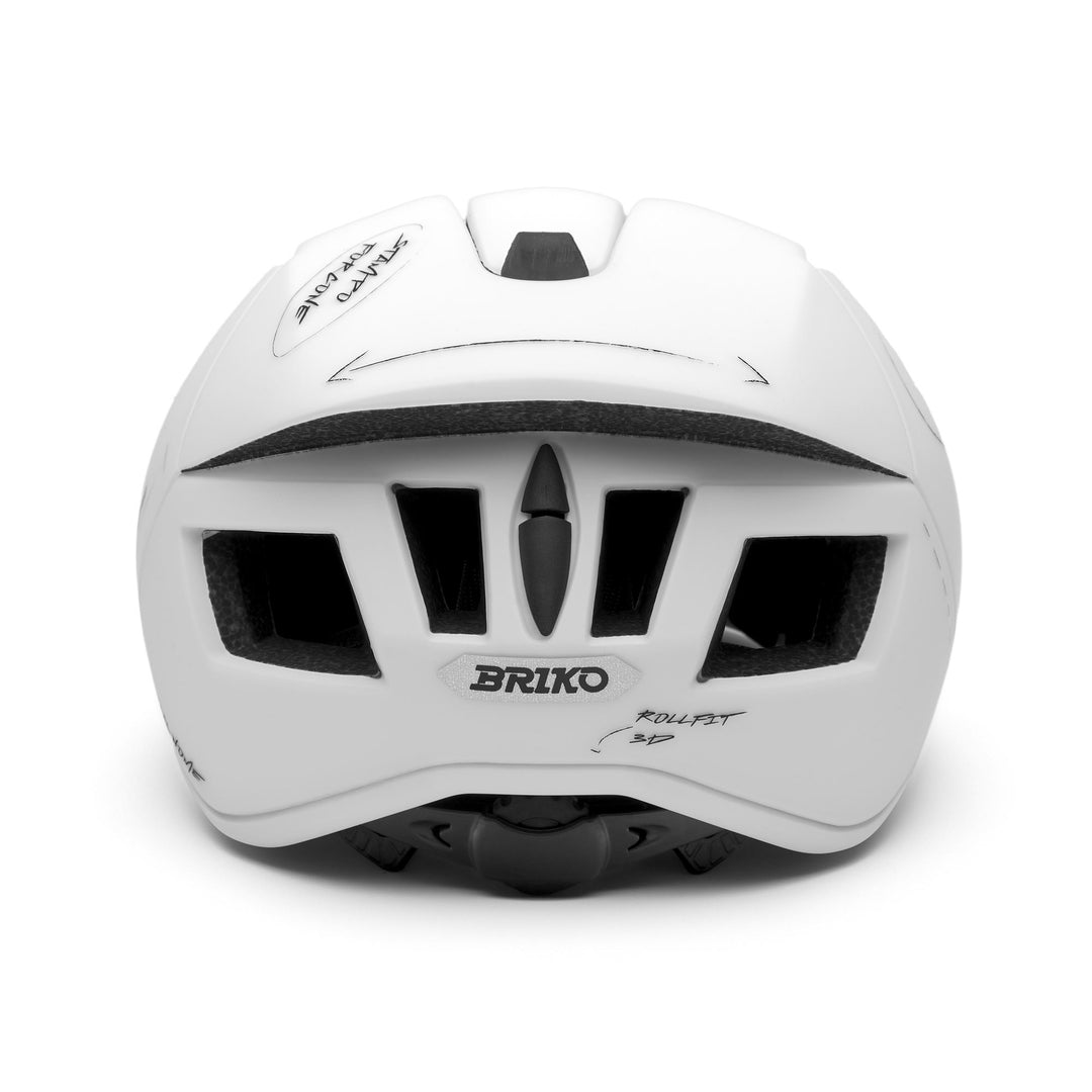 Unisex Blue and White Cycling Helmet with Ventilation and Adjustable Fit main