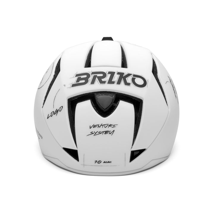 Unisex Blue and White Cycling Helmet with Ventilation and Adjustable Fit 3