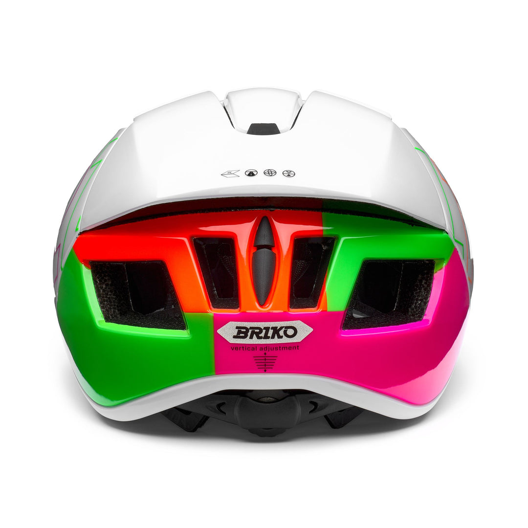 Helmets Unisex GASS GRAPHIK Helmet Matt Shiny White - Neon Green - Pink