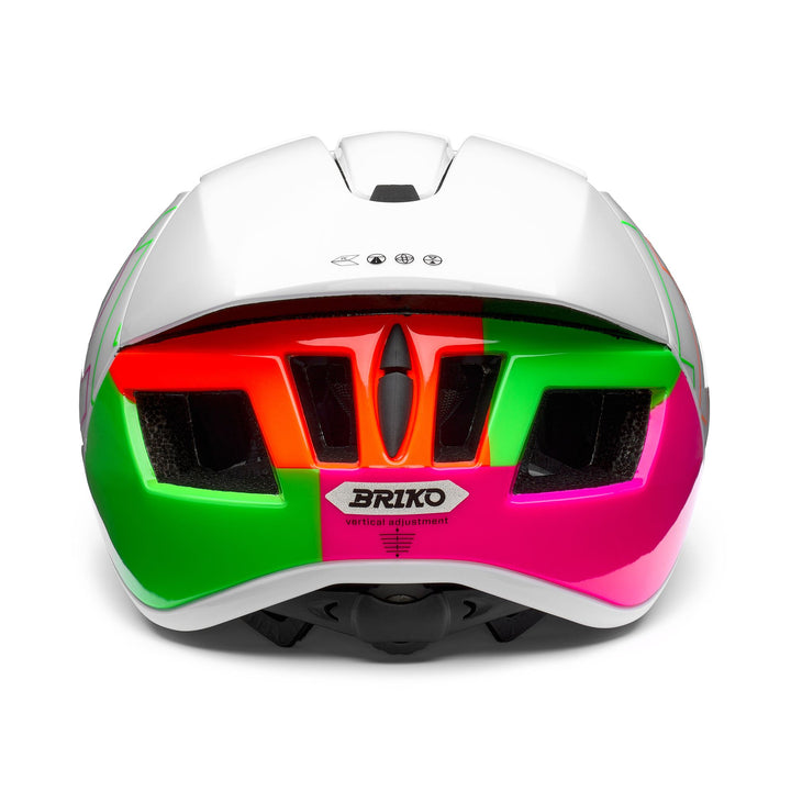 Helmets Unisex GASS GRAPHIK Helmet Matt Shiny White - Neon Green - Pink