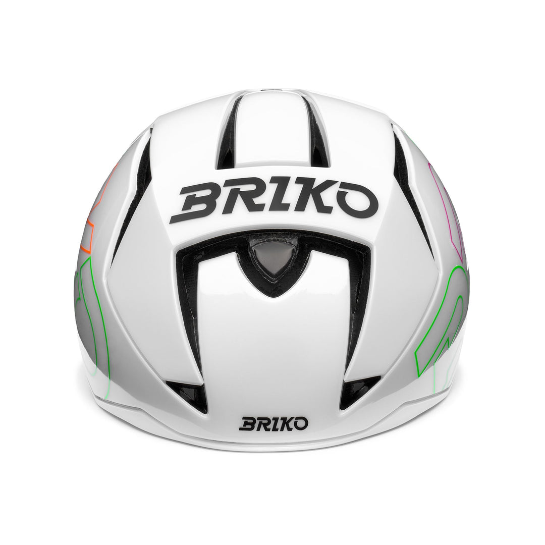 Casque de vélo unisexe blanc et vert fluo avec système de ventilation main