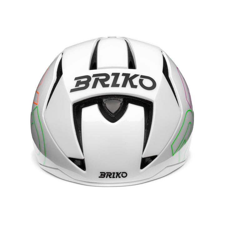 Casque de vélo unisexe blanc et vert fluo avec système de ventilation 3