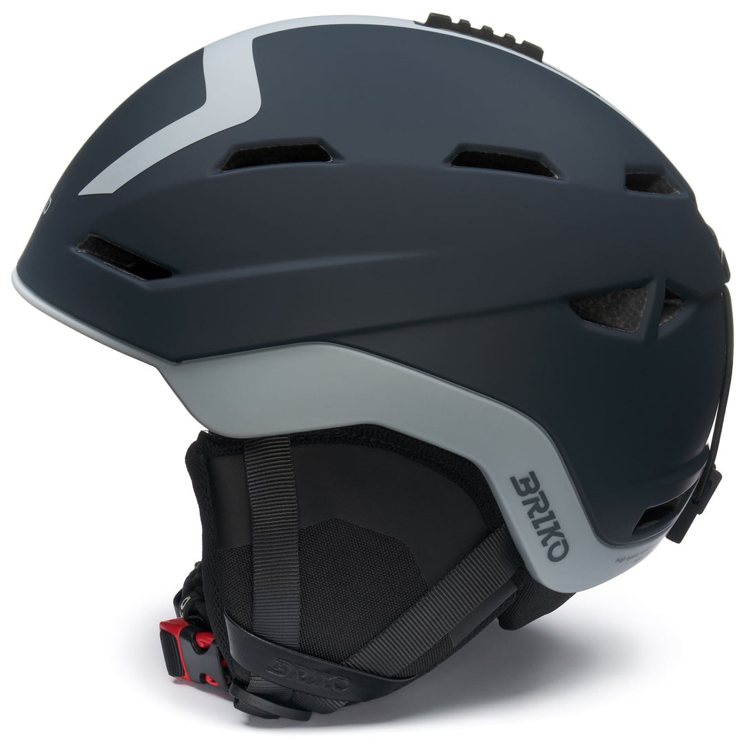 Unisex Blue and Gray Ski Helmet with Antibacterial Padding main