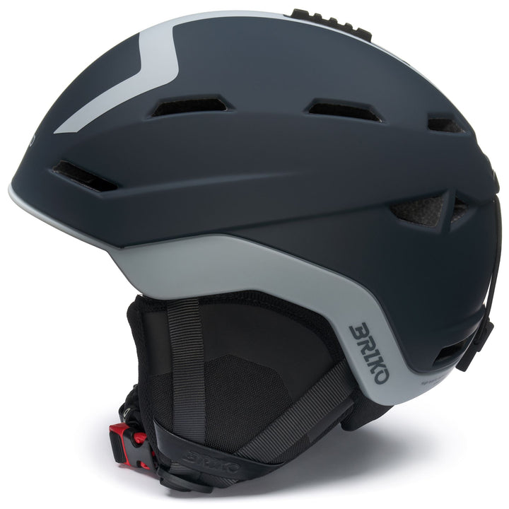 Unisex Blue and Gray Ski Helmet with Antibacterial Padding 2