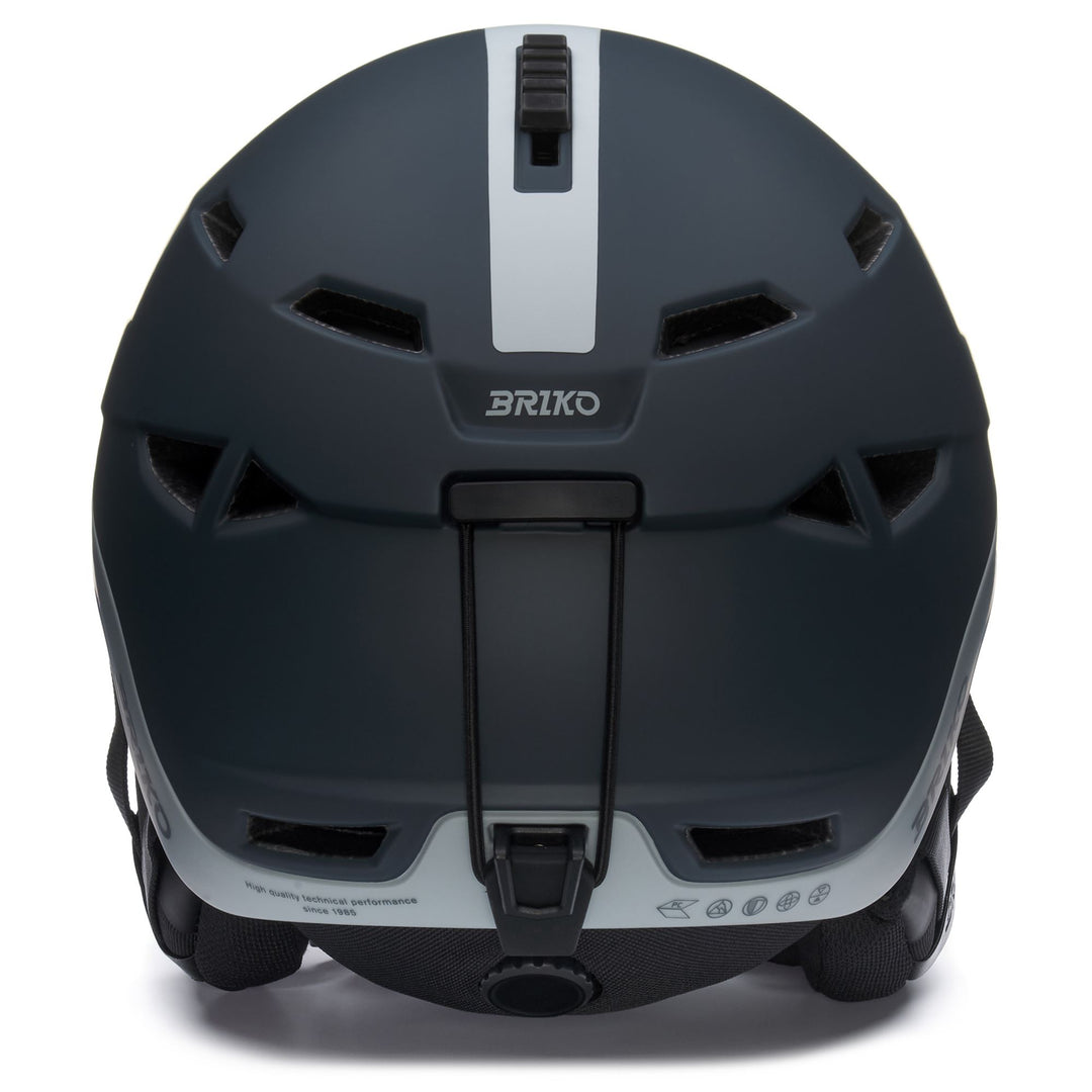 Unisex Blue and Gray Ski Helmet with Antibacterial Padding main