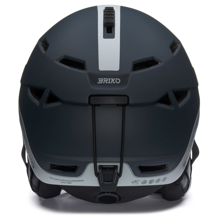 Unisex Blue and Gray Ski Helmet with Antibacterial Padding 4