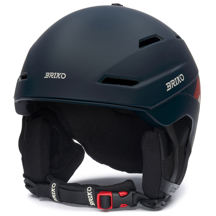 Casque de ski unisexe bleu et beige avec rembourrage antimicrobien 1