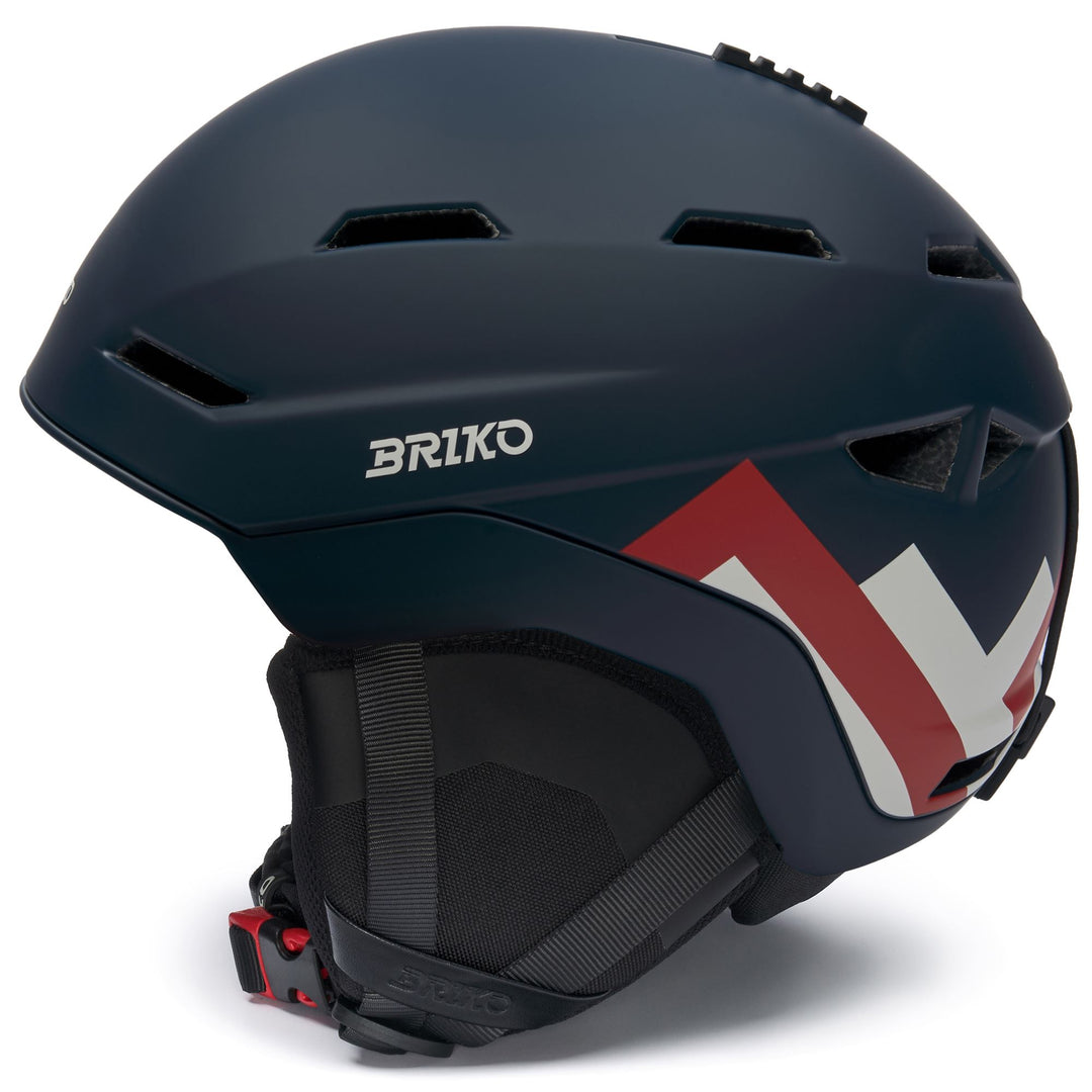 Casque de ski unisexe bleu et beige avec rembourrage antimicrobien main