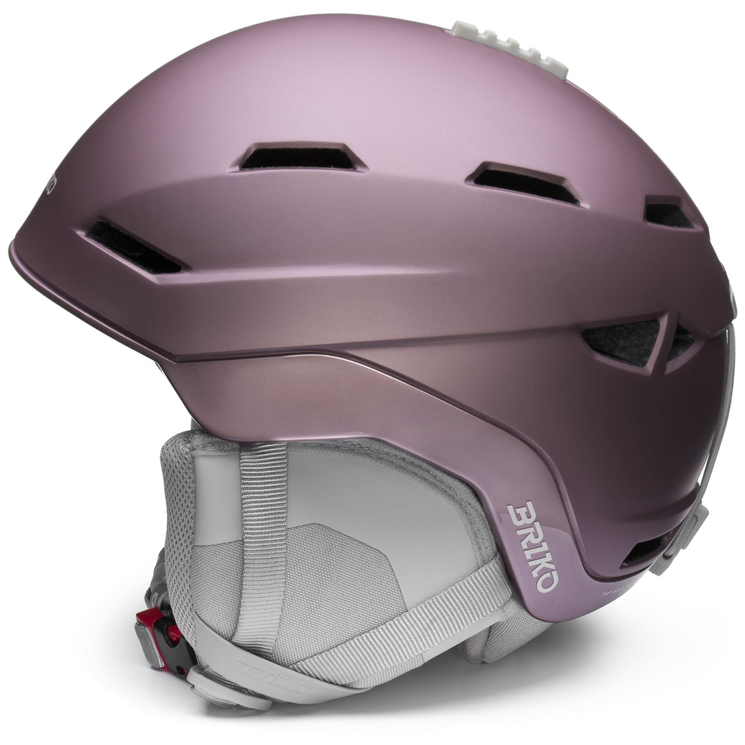 Woman Violet and Pink Ski Helmet with Ventilation and Antibacterial Padding main