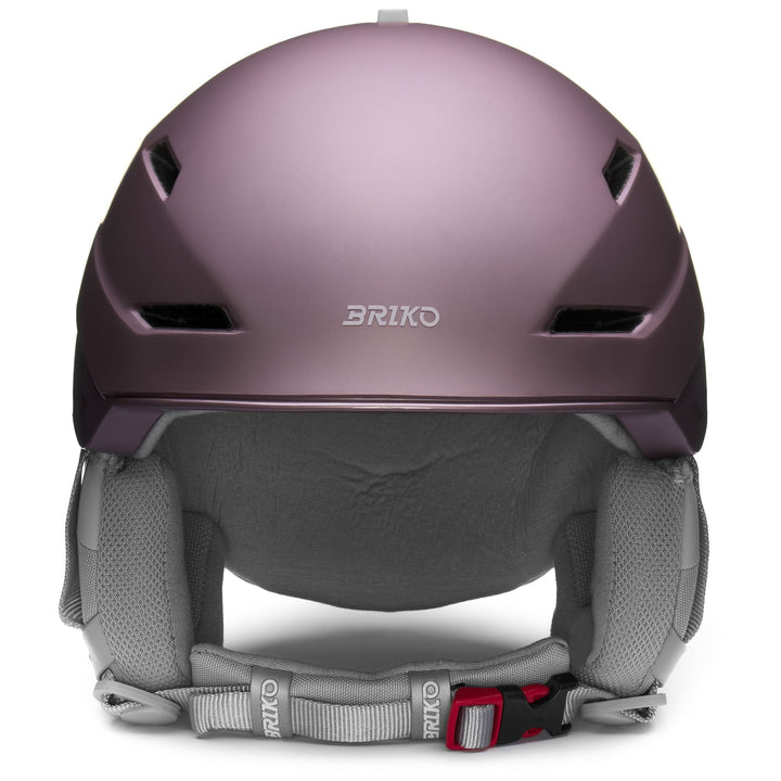 Woman Violet and Pink Ski Helmet with Ventilation and Antibacterial Padding 3