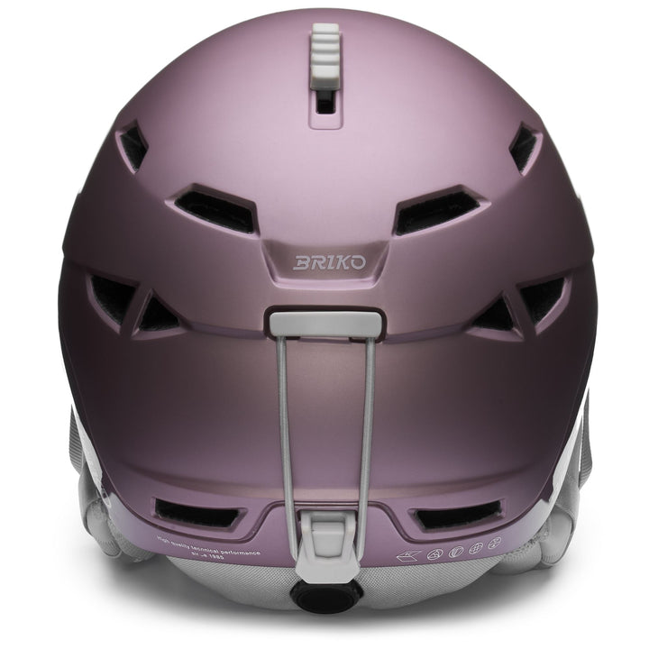 Woman Violet and Pink Ski Helmet with Ventilation and Antibacterial Padding 4