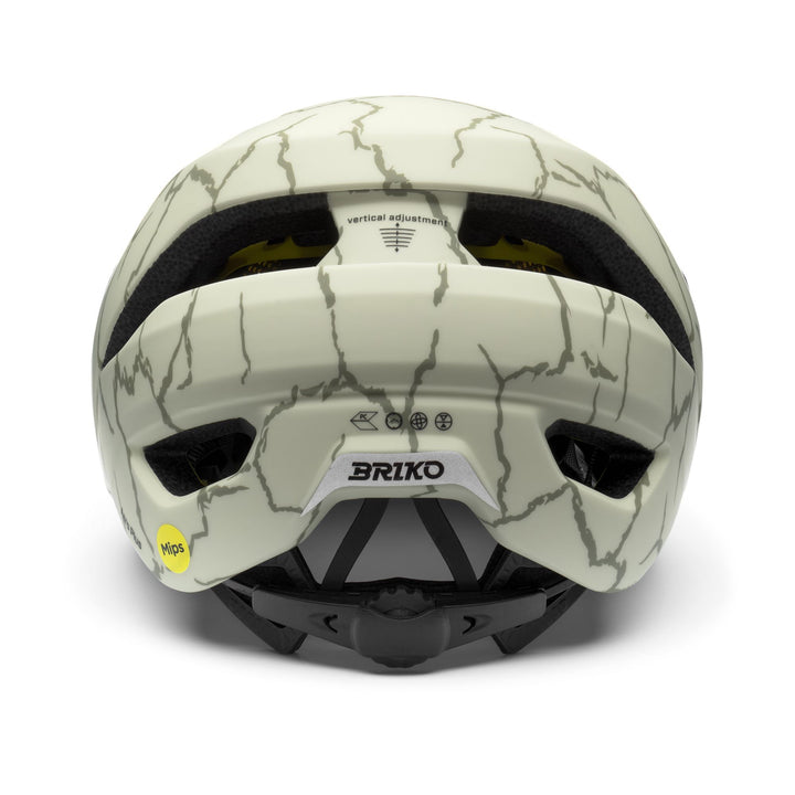 Casco da ciclismo unisex verde e beige con ventilazione e imbottitura 4
