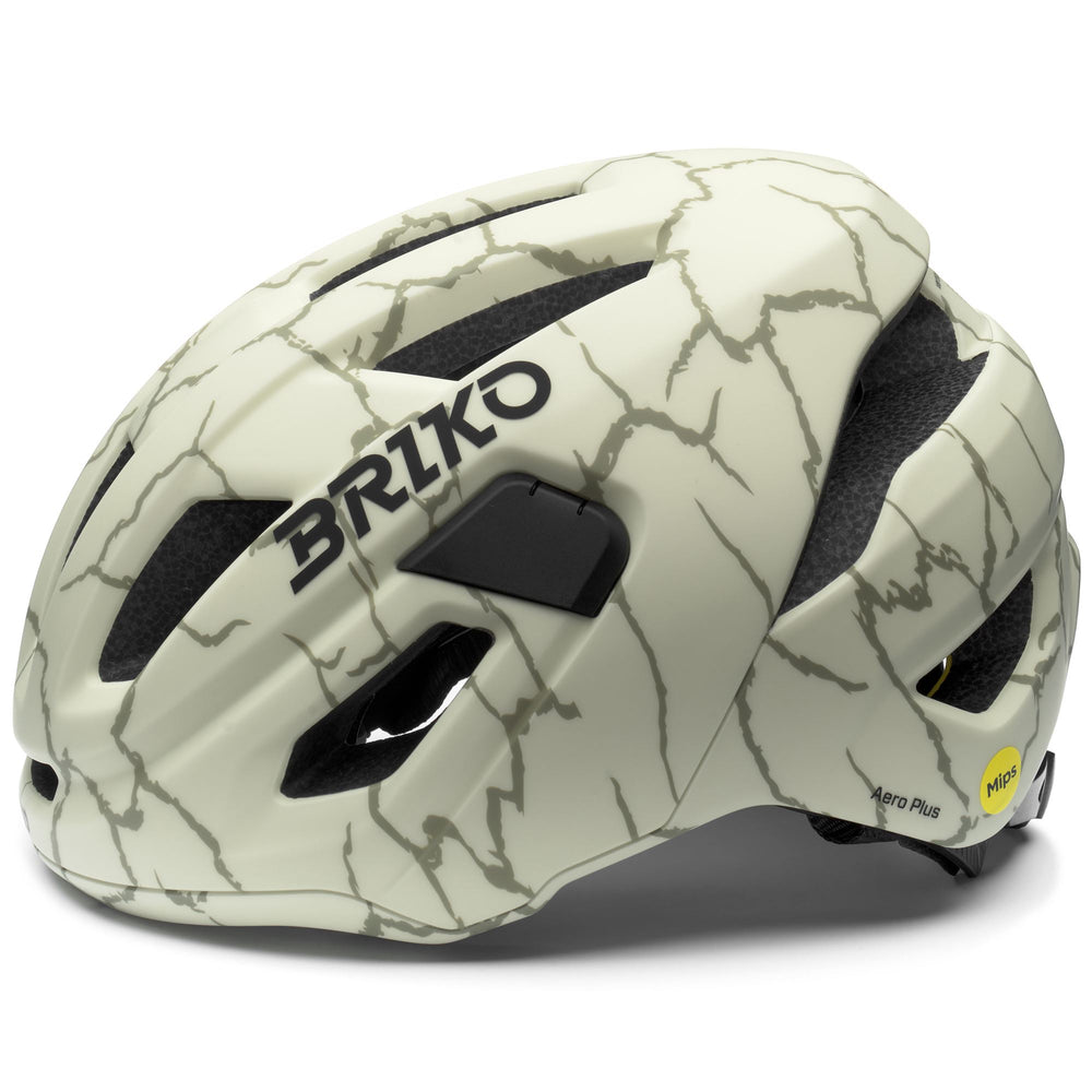 Unisex Green and Beige Cycling Helmet with Ventilation and Padding 02