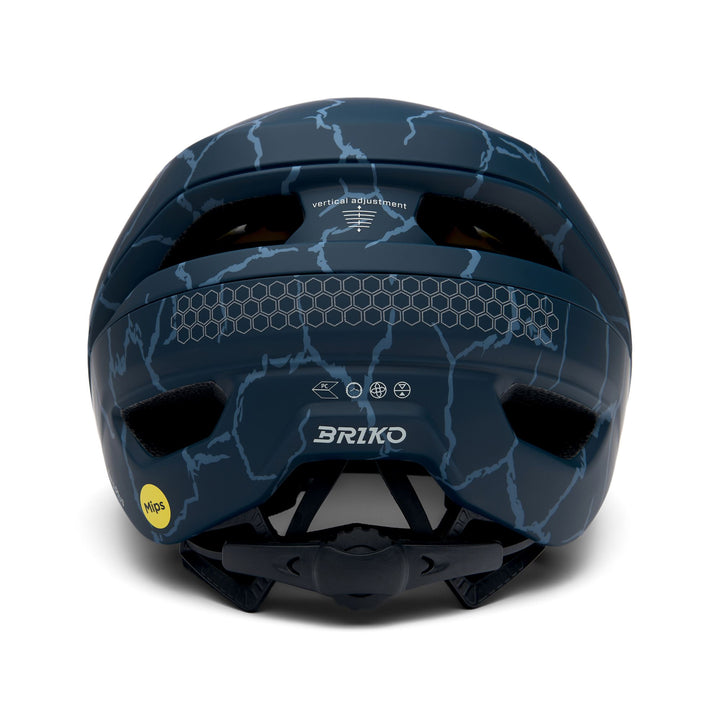 Casque de vélo unisexe bleu et beige avec ventilation et dispositifs de sécurité 4