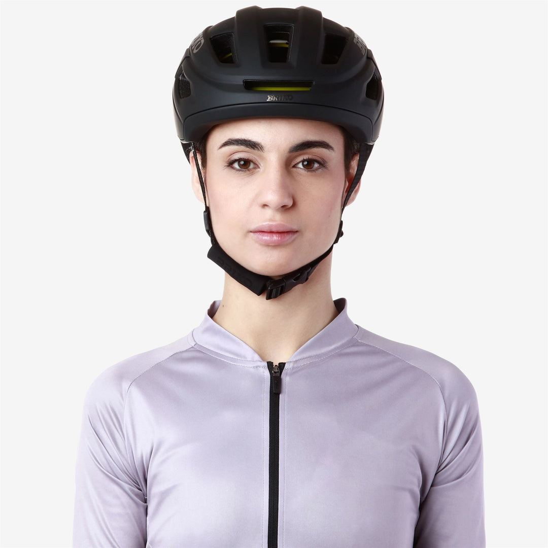 Casque de vélo unisexe noir avec ventilation main