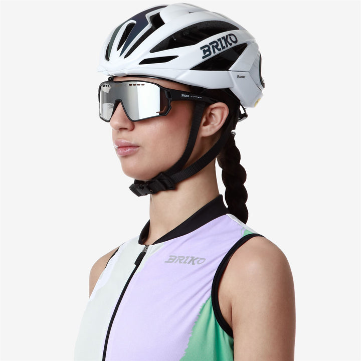 Casque de vélo blanc unisexe avec ventilation et ajustement réglable 6