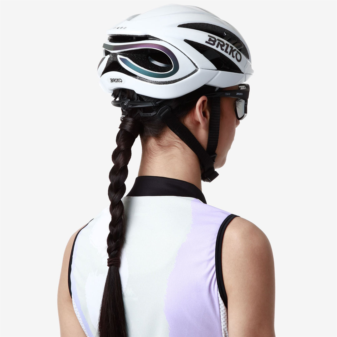 Unisex White Cycling Helmet with Ventilation and Adjustable Fit main