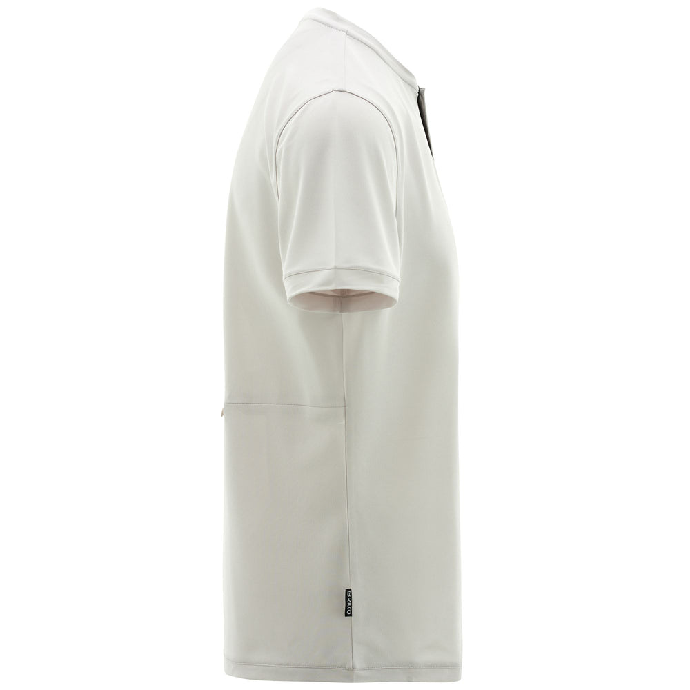 Polo de cyclisme urbain gris pour homme, en tissu extensible 02