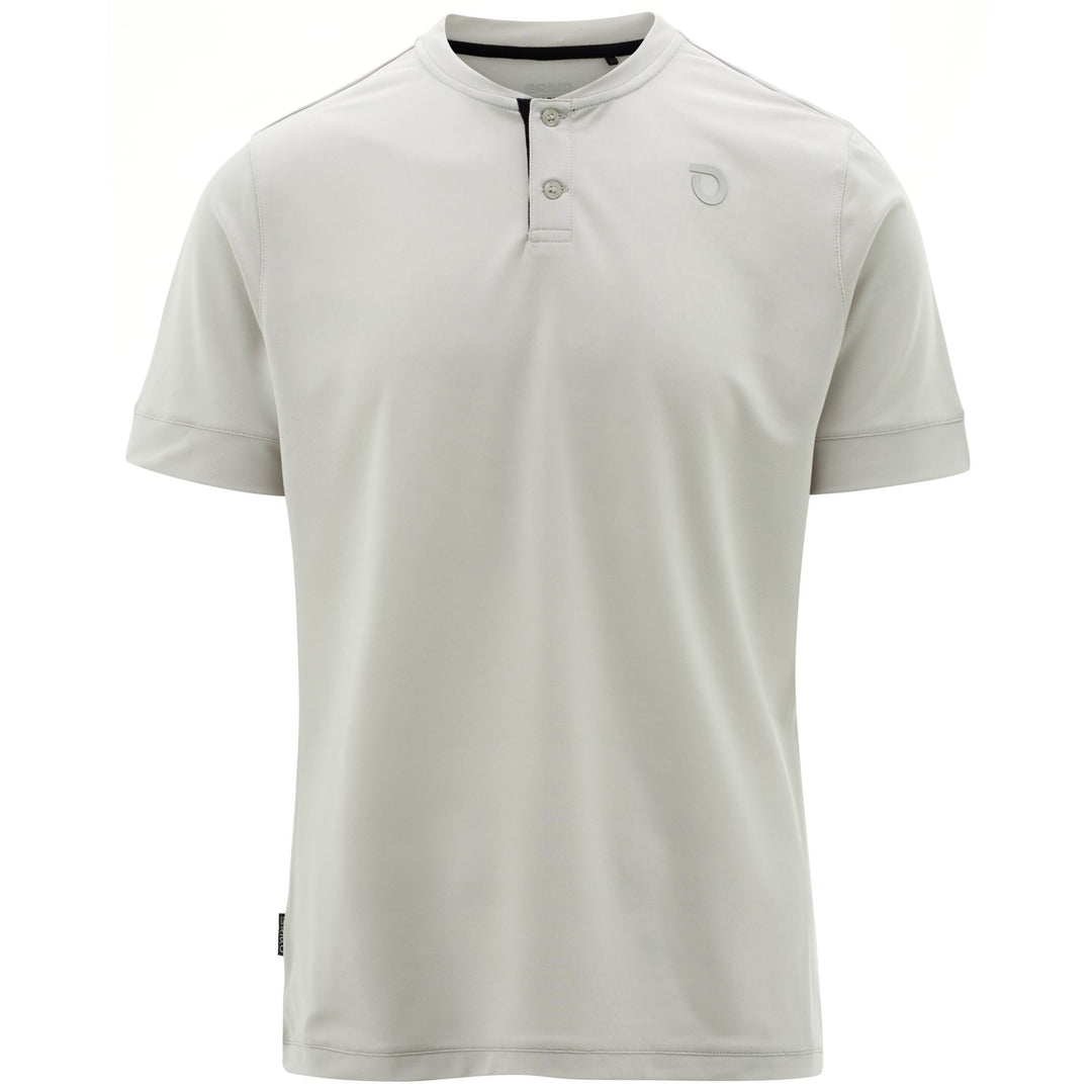 Grey Men's Urban Cycling Polo Shirt with Stretch Fabric 01