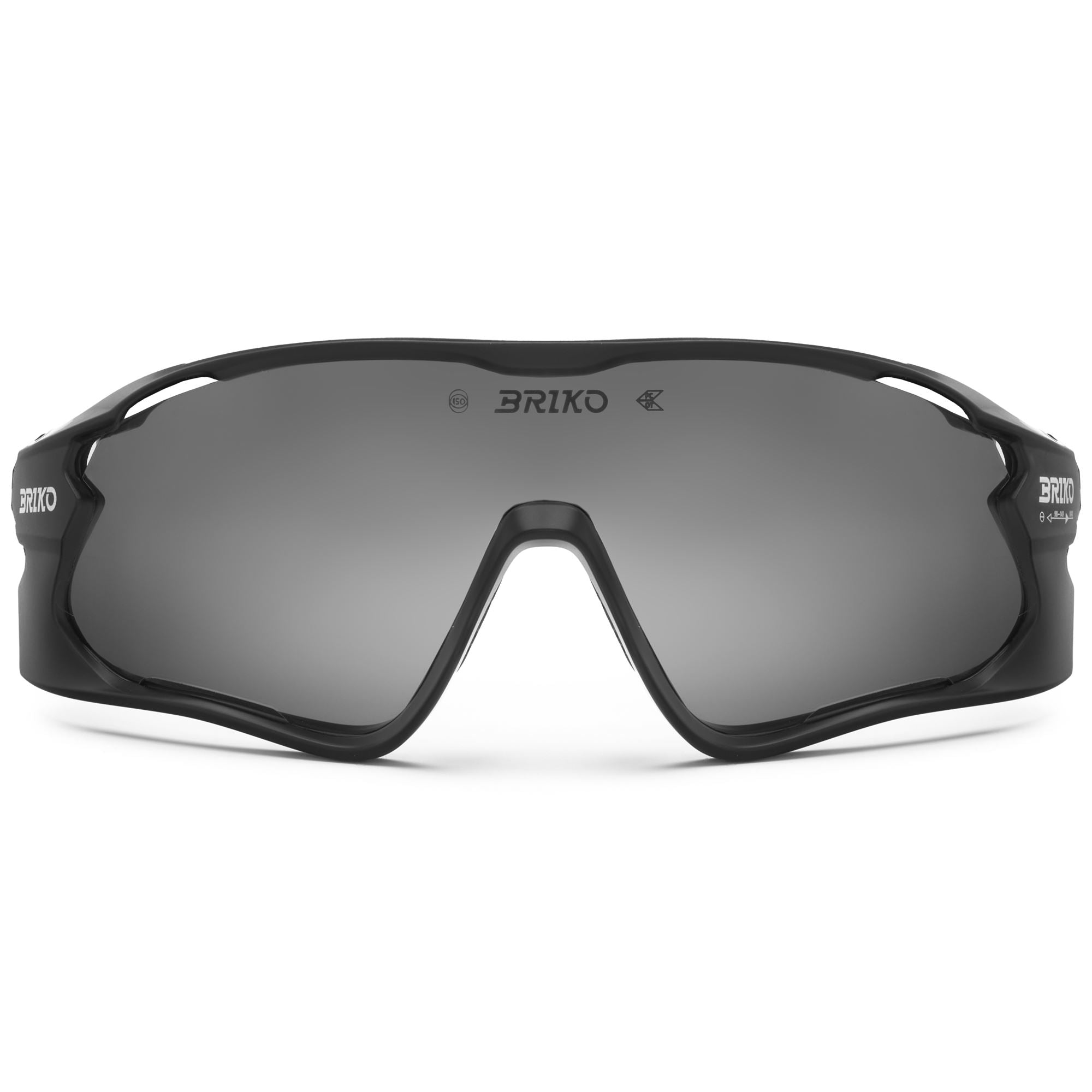 Unisex Black Sport Sunglasses with UV Protection | Briko