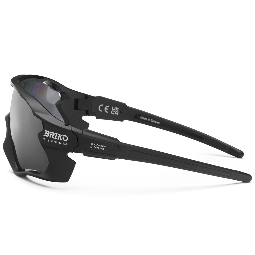 Lunettes de soleil unisexe noires Adventure avec protection antibuée et UV main