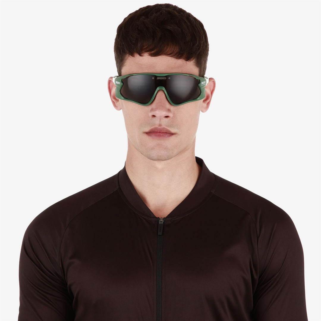 Unisex Green Military Sunglasses with Anti-Fog and UV Protection main