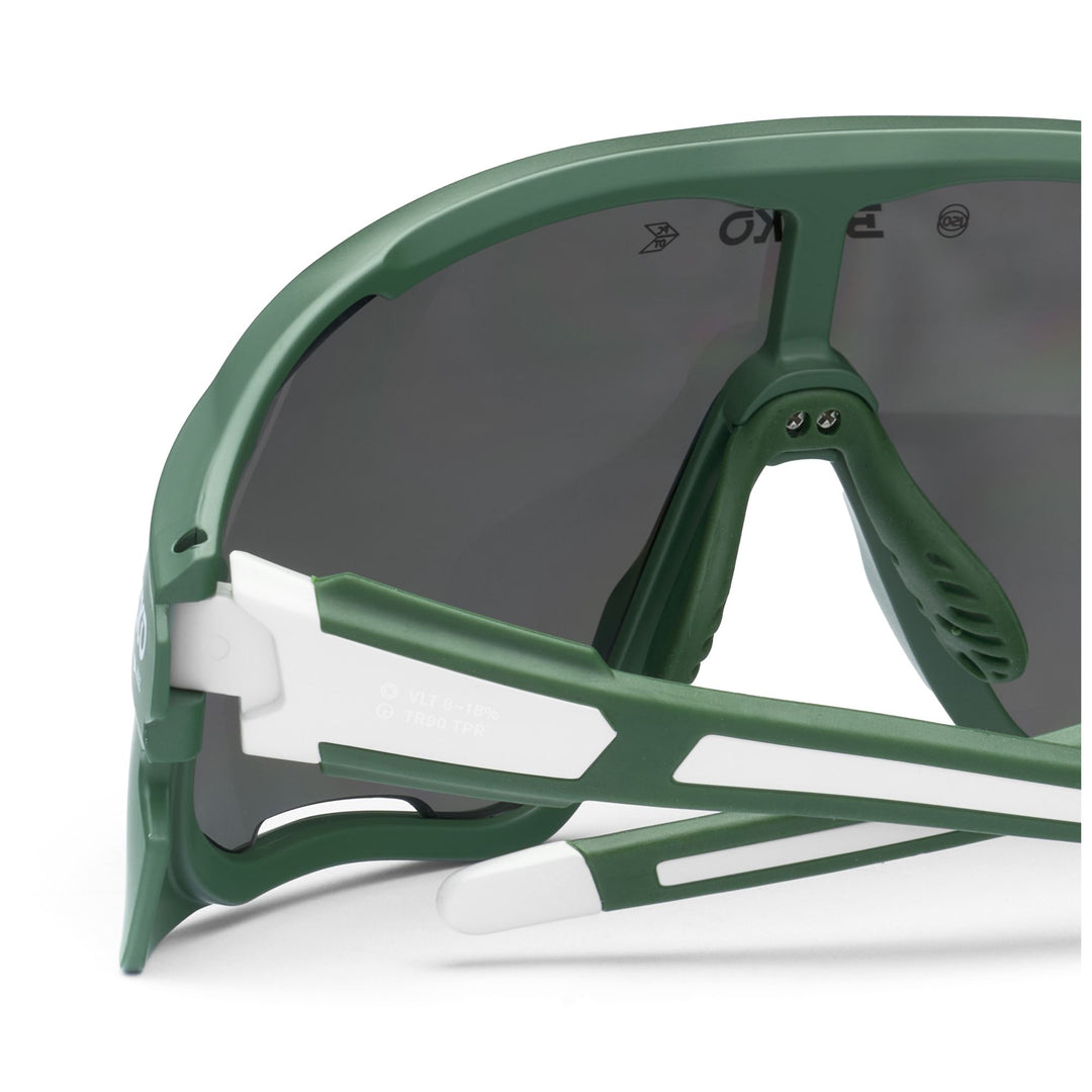 Lunettes de soleil militaires vertes unisexes avec protection antibuée et UV main