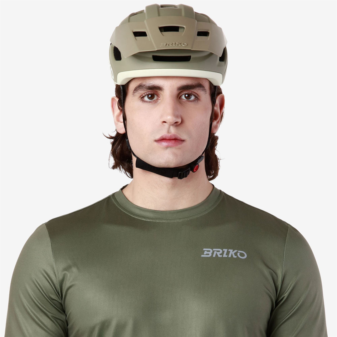 Unisex Yellow and Brown Cycling Helmet for Mountain Biking main