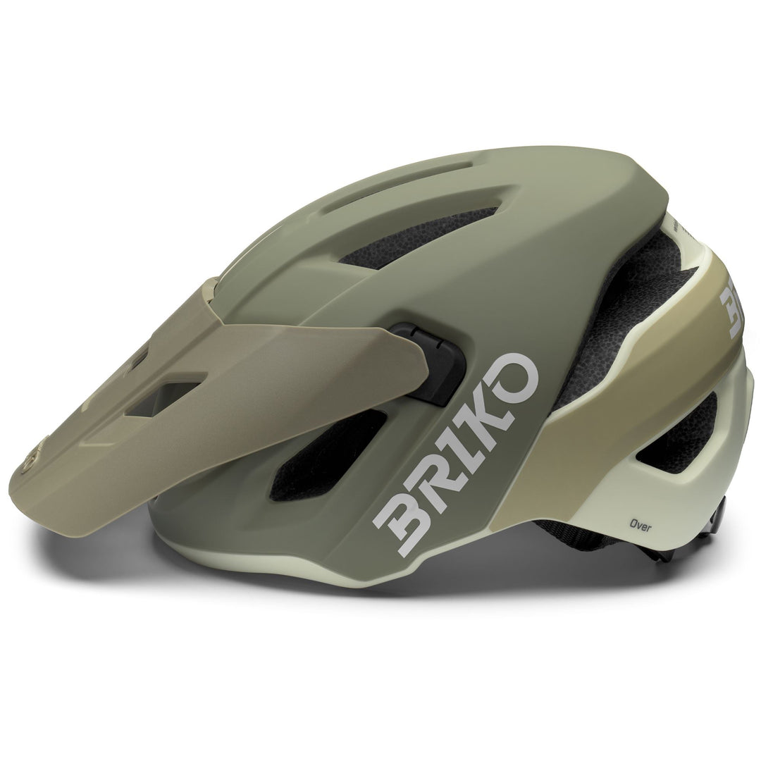 Casco da ciclismo unisex giallo e marrone per mountain bike main