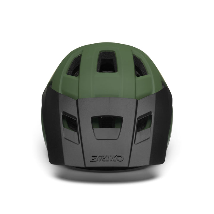 Unisex Green and Black MTB Cycling Helmet with Adjustable Visor 3