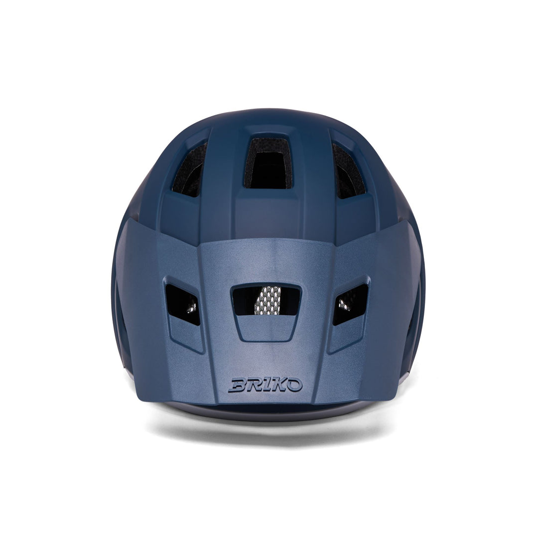 Unisex Blue and Gray Mountain Bike Helmet with Ventilation Features main