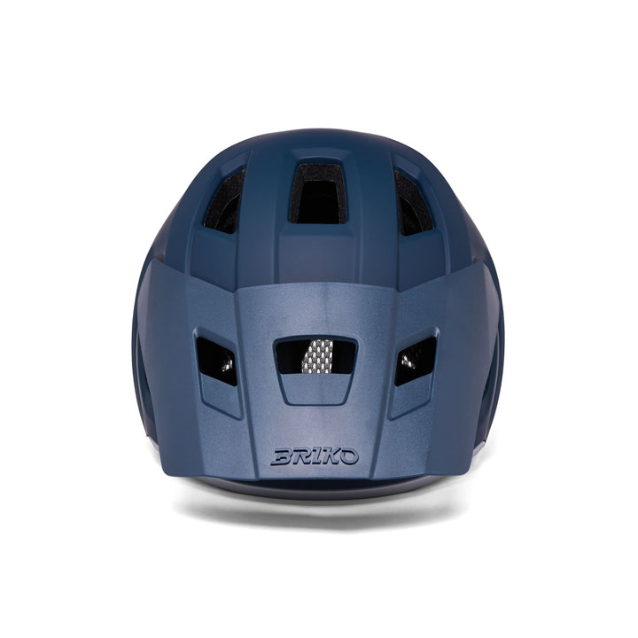 Casque de VTT unisexe bleu et gris avec système de ventilation 3