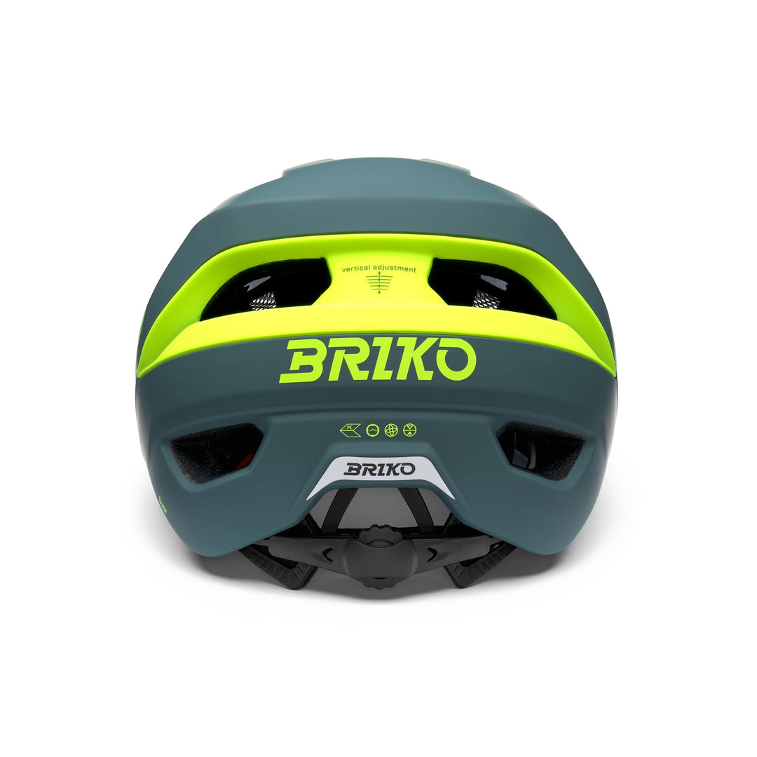 Unisex Green and Yellow Mountain Bike Helmet with Ventilation main