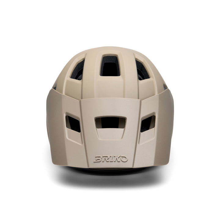 Casco da ciclismo leggero unisex marrone e verde con ventilazione 3