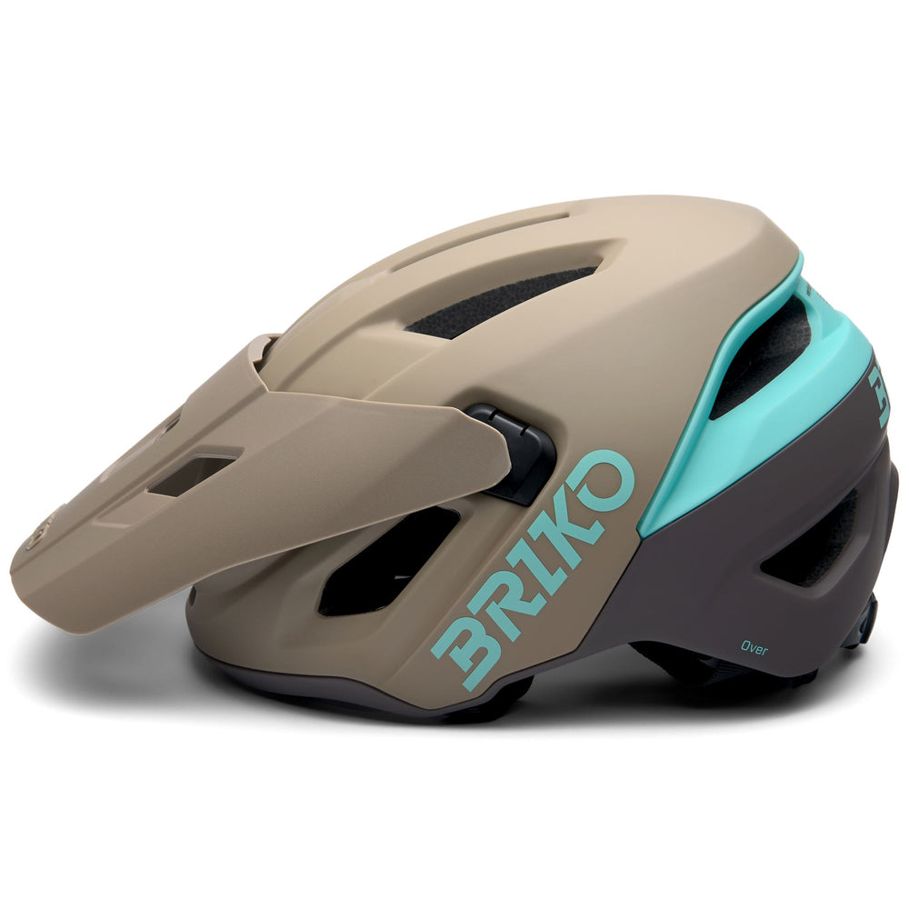 Casco da ciclismo leggero unisex marrone e verde con ventilazione 02