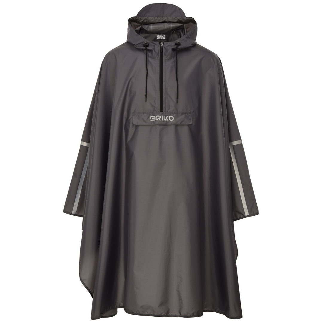Unisex Grey Urban Cycling Poncho with Waterproof Features 01