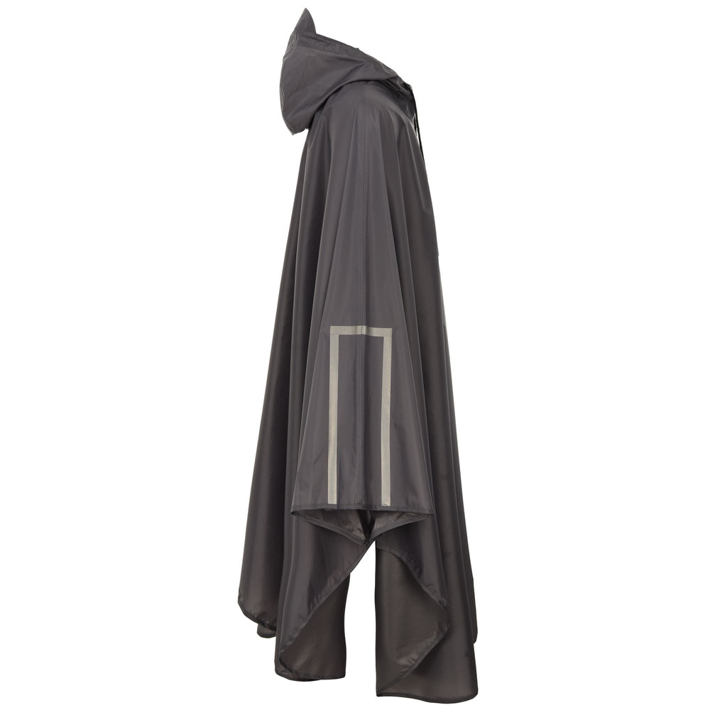 Poncho unisexe gris pour cyclisme urbain, imperméable 02