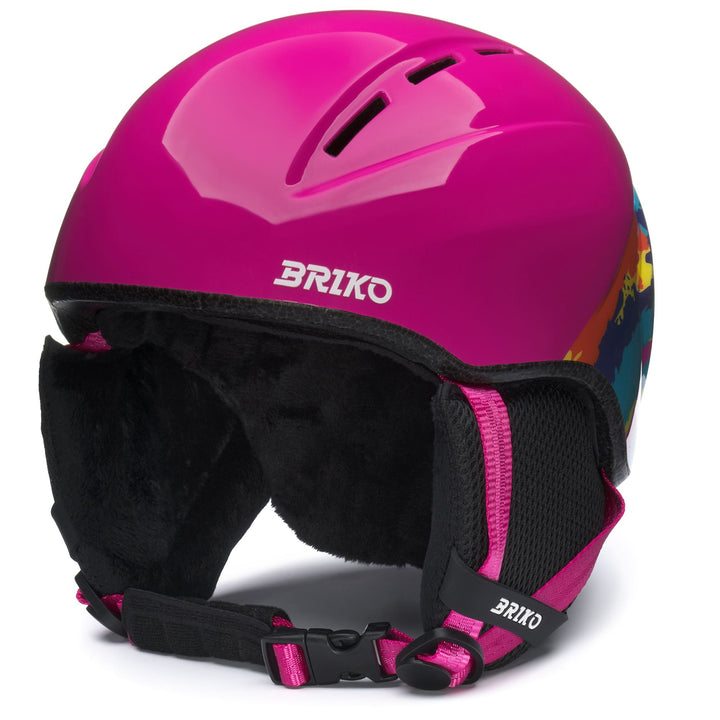 Casco da sci unisex rosso e ceruleo per giovani atleti 1
