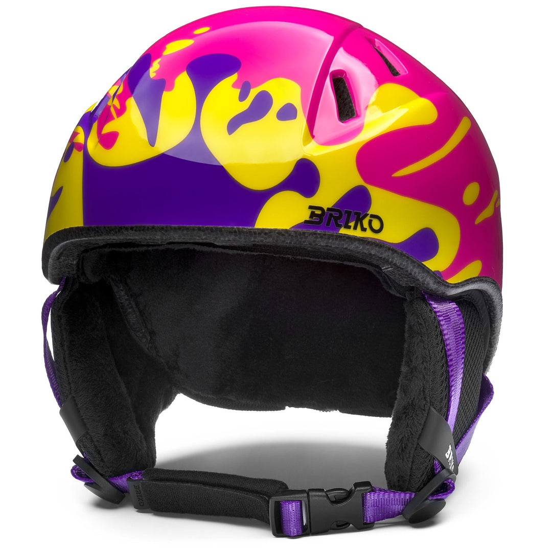 Unisex Violet and Pink Ski Helmet for Young Athletes 01