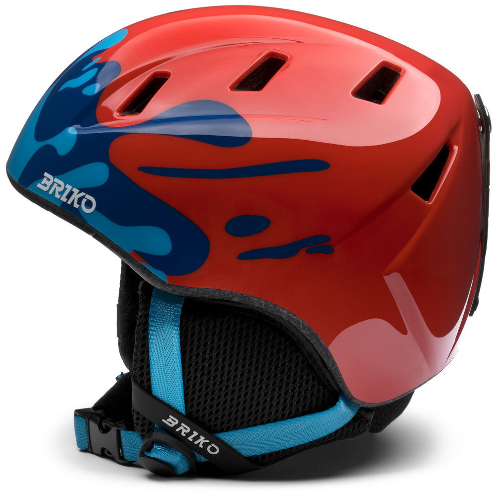 Casque de ski rouge unisexe pour jeunes athlètes 02